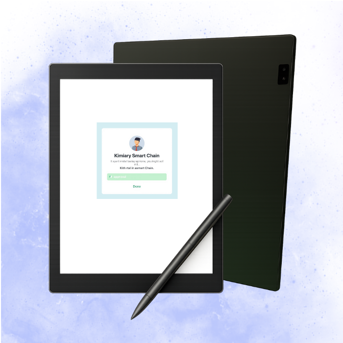 eReader CooBook validando en Kimiary Smart Chain